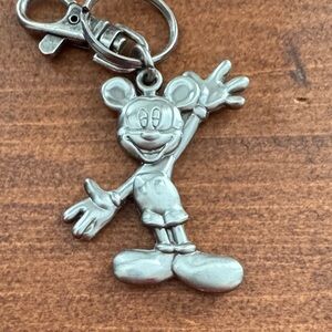 Vintage Silver Mickey Mouse Keychain